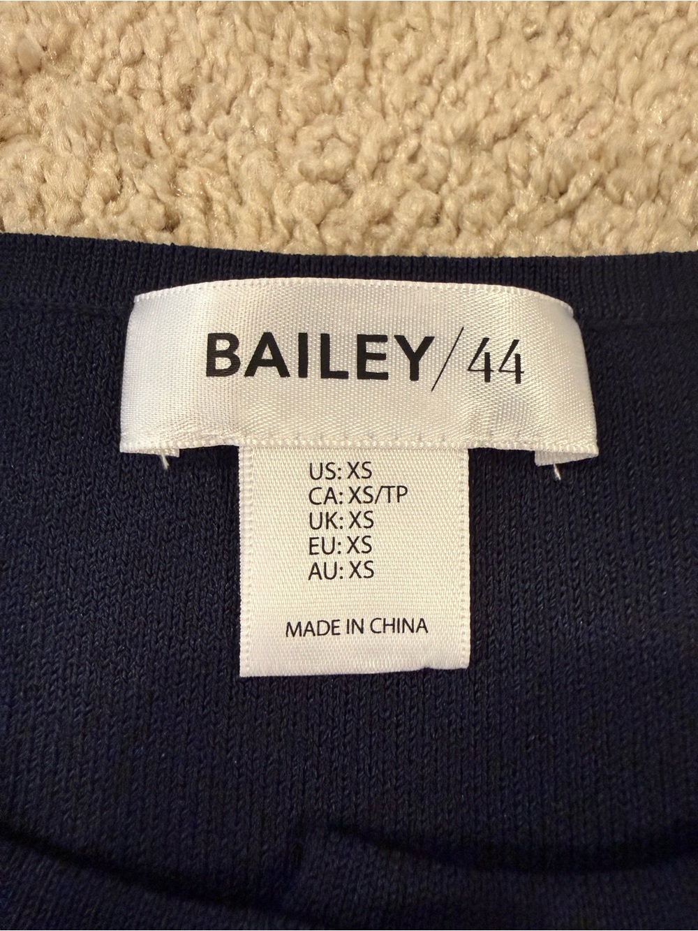 Bailey 44 Navy Sleeveless Button-Front Knit Top - Picture 5 of 7